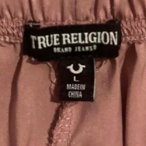 Women’s True Religion Y2K Satin Cheeky Pajama Shorts Blush Pink Size Large thumbnail 3