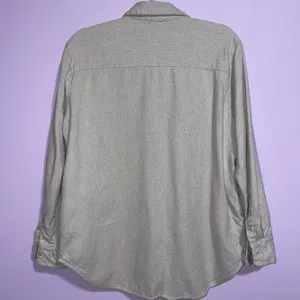 Madewell Button Up Shacket Women M Cream Long Sleeve Pockets Casual Minimalist thumbnail 7