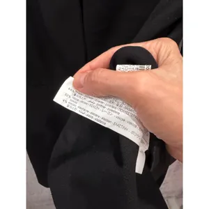 Zara Women Blazer XL Black Open Front Longline Minimalist Crepe Hook-and-Eye thumbnail 6