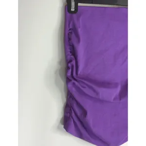 Zara Purple Mini Ruched Gathered Skirt Women's Small Night Out Chic‎ Party NWT thumbnail 3