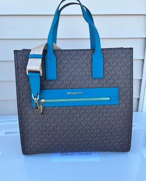 MK Kenly Large Logo Tote Bag - Lagoon thumbnail 2