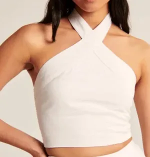 Abercrombie white tank top thumbnail 1