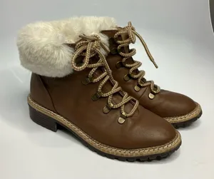 Express‎ faux leather lace up boots size 7 thumbnail 1