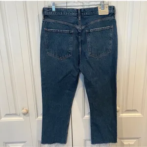 Agolde Riley High Rise Straight‎ Crop Jeans Size 30 thumbnail 2