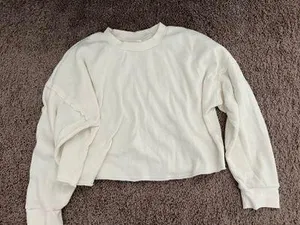 Colsie Crop Sleeping Shirt thumbnail 1