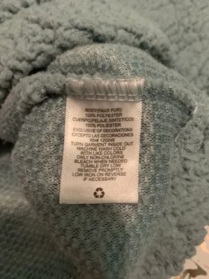 Wall Flower Teal Sherpa Jacket thumbnail 5