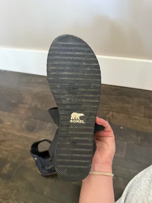 Sorel Black Sandals Leather thumbnail 2