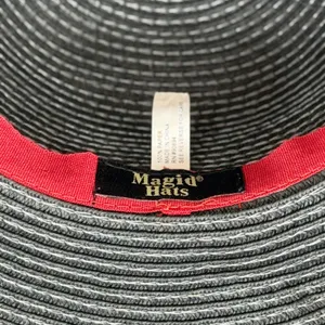 Magid Hats Wide Brim Sun Hat One‎ Size Black Cream Woven Paper Floppy Straw Hat thumbnail 9