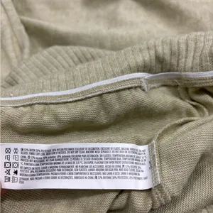 NWOT Forever 21 Avocado Green Tan Wide Leg Ruched Drawstring Fold over Pants thumbnail 10