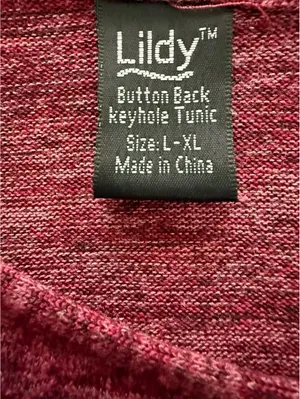 Lildy Women's Knit Sweater Top Size XL Red Wine Embroidered Casual Fall Shirt thumbnail 8