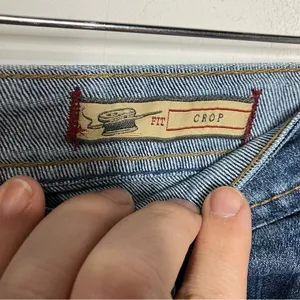 Y2K vanilla star jeans crop Bermuda style shorts‎ size 4 thumbnail 4