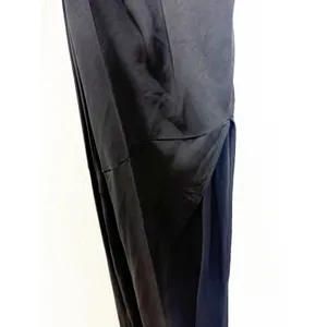 Babyboo Misha Maxi Dress Size Small Black Satin Formal Lace Up Back Wedding thumbnail 8