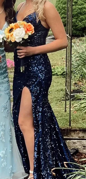 prom dress Blue Size XS thumbnail 3