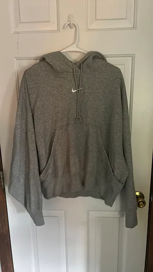 Nike Sweatshirt Grey Hoodie thumbnail 2