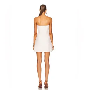 Cult Gaia Jaslene Dress Strapless Off White Size 10 thumbnail 2