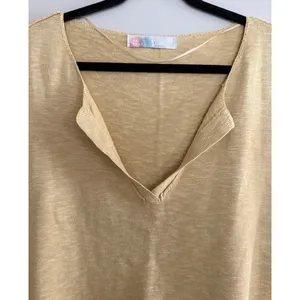 Free People FP Beach Marina Del Sol Sweater Top Golden Yellow Women's Size Large thumbnail 3