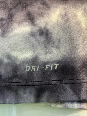 Nike Pro Combat Dri Fit Shirt Women Sz S Black White Tie Dye V Neck Fitted thumbnail 3