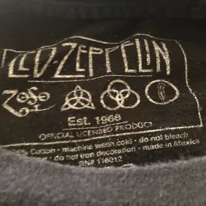 VTG 90’s Led Zeppelin Black Tee Rock Band Shirt Size S thumbnail 3