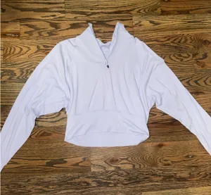Light purple Lululemon cropped quarter zip thumbnail 1