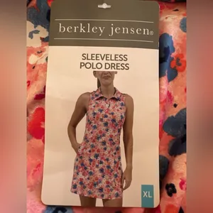 NWT Berkley Jensen Sleeveless Polo Dress Multi XL thumbnail 5