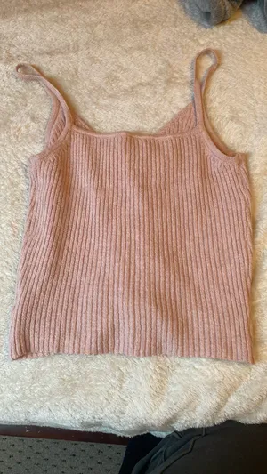 American Eagle Outfitters Pale Pink Crop Top thumbnail 2