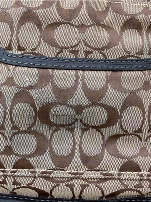 Coach Bleecker Signature Buckle Flap Shoulder Bag Style 11434 Black Brown thumbnail 7