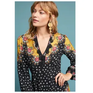 Farm Rio Floral-Blocked Maxi Dress Size XS thumbnail 4