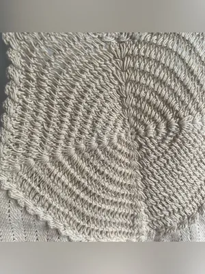 H&M cream woven crochet tank top boho western beach summer small thumbnail 6