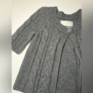 Vintage Charcoal AE Short Sleeve Babydoll Cardigan‎ 2 Button Twilight Core Sz S thumbnail 3