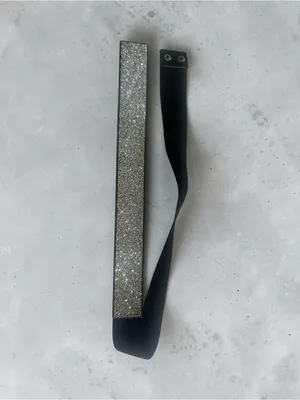 Black & silver glitter belt thumbnail 2