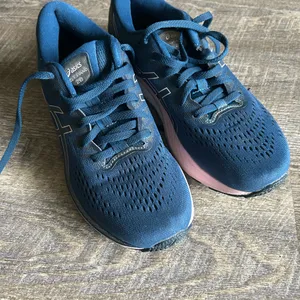 Asics Blue and Pink Gel-Kayano 28 Women's Running Shoe thumbnail 5