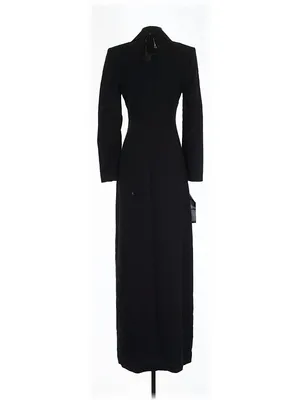 NWT BCBG MaxAzria Luciano Tuxedo Gown in Black Coat Jacket Dress 4 $498 thumbnail 9
