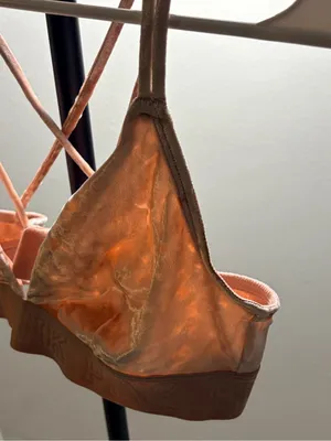 Velvet Strappy Bralette - Rose Gold thumbnail 4