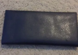 Black faux leather wallet. thumbnail 3