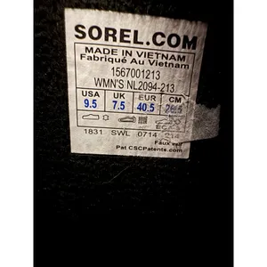 Sorel Tivoli High II winter boots women's 9.5 grey and green with blue laces thumbnail 6