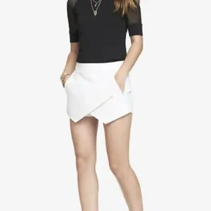 ✨ White Asymmetric Layerd Front Skort✨ White thumbnail 4