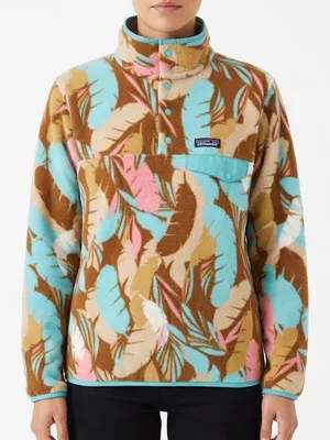 Patagonia Synchilla Snap-T Feather Dance Fleece Pullover Women’s M SP16 thumbnail 1