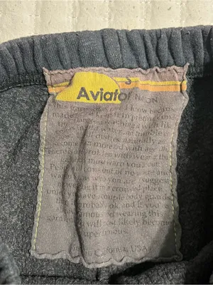 Aviator Nation Black Joggers with Rainbow Side Stripes thumbnail 3