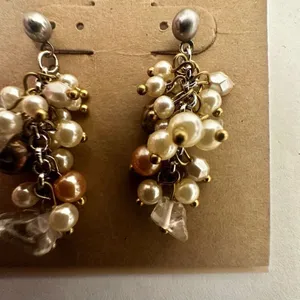 Coldwater Creek pearly cluster earrings thumbnail 2