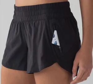 Lululemon Tracker Shorts Black Athletic Running Short Lined 6 Small thumbnail 3