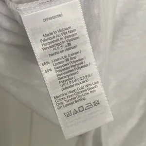 Madewell Linen-Blend Crewneck Oversized Tee White M thumbnail 5