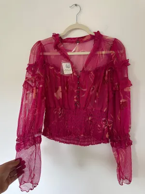 Free People Time for Shine Top Pink thumbnail 9