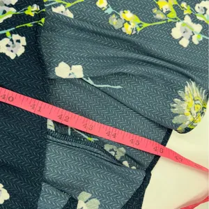 Free People Lost in You Navy Blue‎ & Yellow Floral High Low Midi Dress thumbnail 6