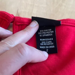 Torrid Square Neck Red Peplum Top 2X thumbnail 3