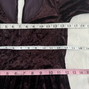 American Eagle Romper Small Velvet Y2k 90's Festival Gothic Punk Rock Whimsigoth thumbnail 10