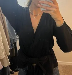 Black Shirt With Ribbon thumbnail 6