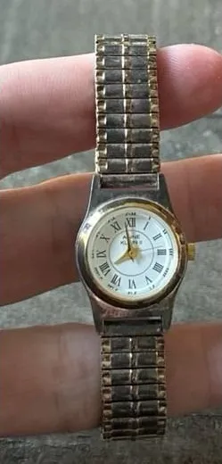 Anne Klein II 10/1776 Women's 20mm Two Tone White Dial Flex Band Watch thumbnail 1