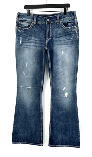 Silver Jeans Suki Surplus Bootcut Jeans Medium Wash 34/31 thumbnail 1