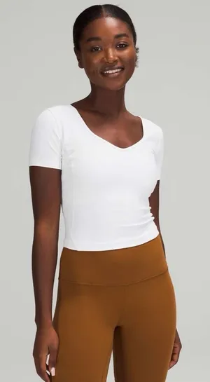 lululemon athletica White Align Short Sleeve Tee thumbnail 1