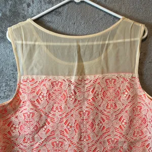 Marc Jacobs Silk Lace Tank Top Sleeveless Blouse Y2K Indie Soft Girl Layering LG thumbnail 4